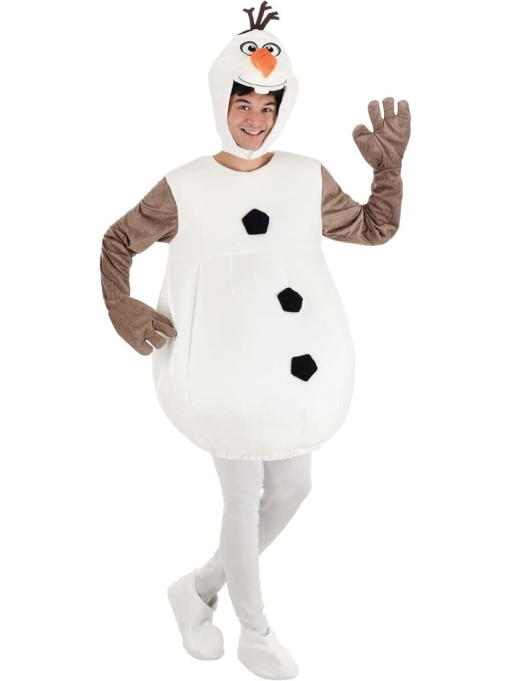 Unisex Olaf Halloween Costume - Full Body Suit, Leggings, Headpiece